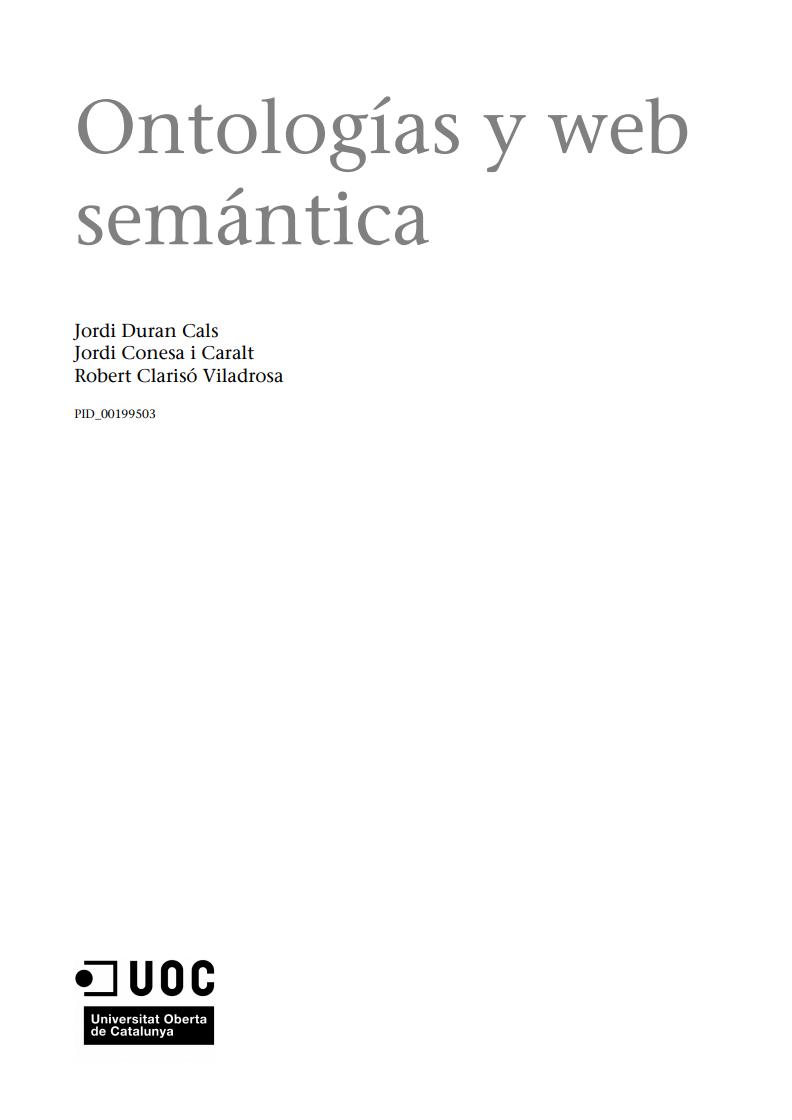 Imágen de pdf Ontologías y web semántica